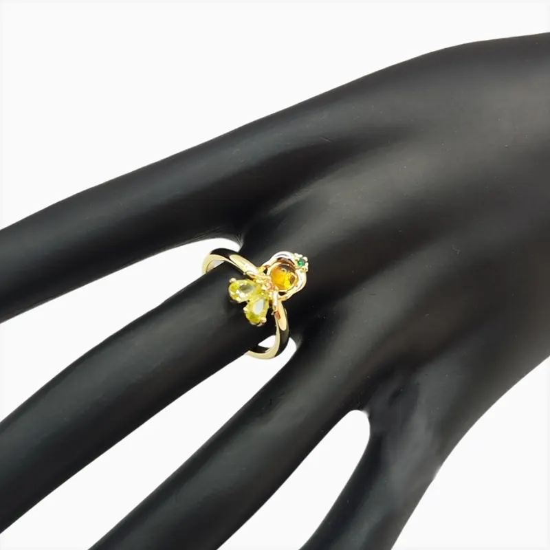 Anillo De Oro Princesa Ajustable