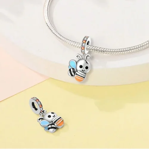 Charm Abeja Feliz Con Miel