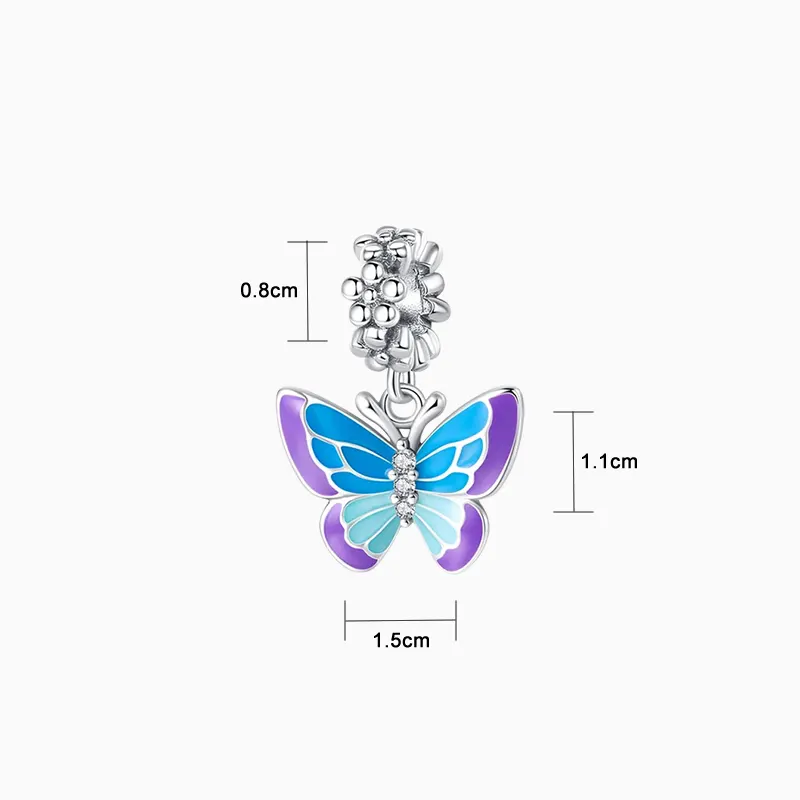 Charm Mariposa Fluorescente Charm Mariposa Fluorescente