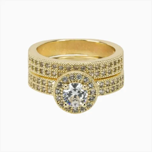 Anillo De Oro Alianza Doble