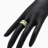 Anillo De Oro Doble Banda Ajustable