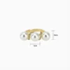 Anillo De Oro Perlas Ajustable