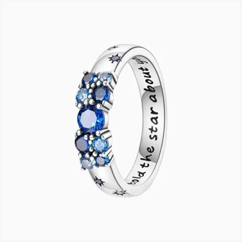Anillo De Plata Amor De Estrellas