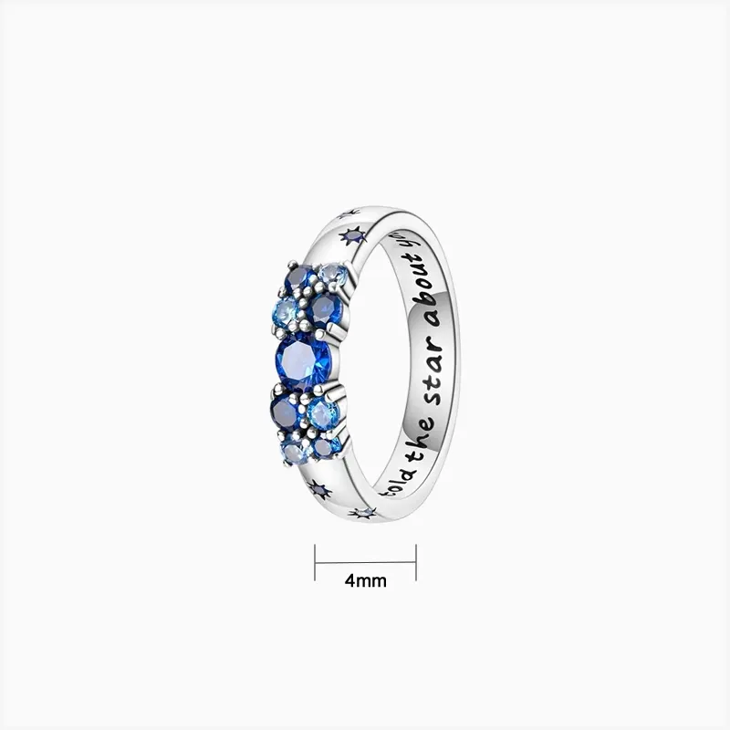 Anillo De Plata Amor De Estrellas