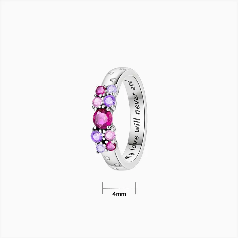 Anillo De Plata Amor Por Siempre