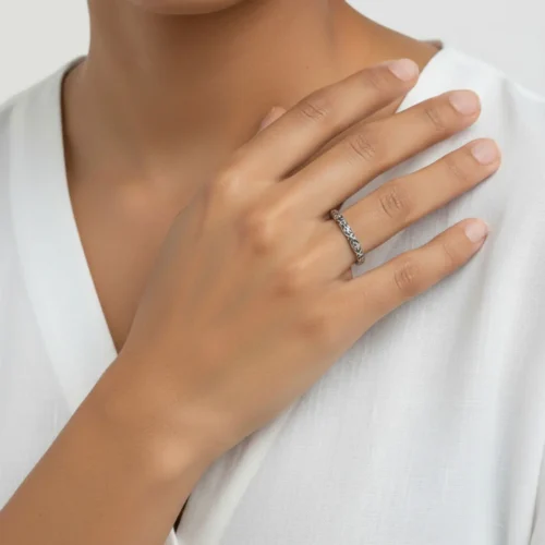 Anillo De Plata Flor De Luna