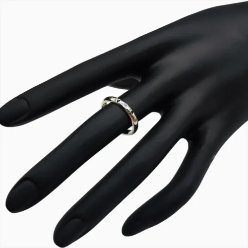 Anillo De Plata Huellas De Mascota