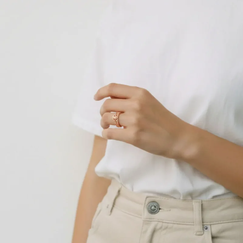 Anillo De Plata MI Princesa Rosa