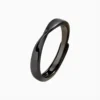 Anillo De Plata Negro Ajustable