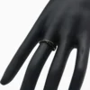 Anillo De Plata Negro Ajustable