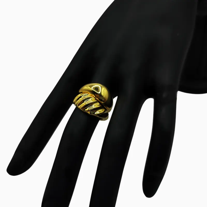 Anillo De Plata Ondas Para Combinar