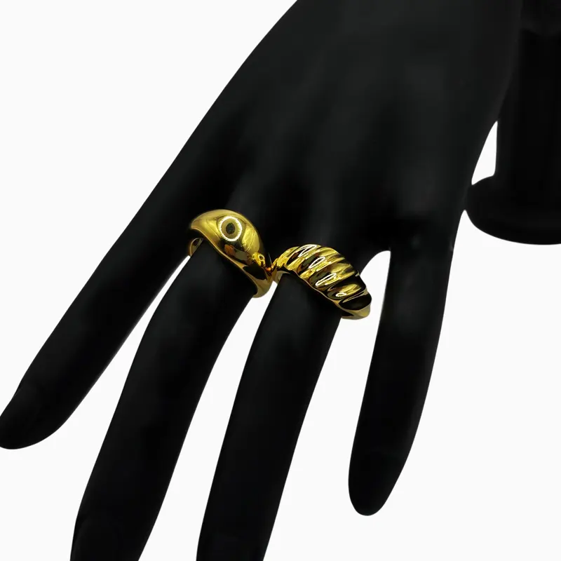 Anillo De Plata Ondas Para Combinar