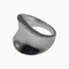 Anillo De Plata Orgánico Grande