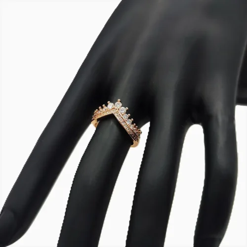 Anillo De Plata Tiara Deseo Rosa