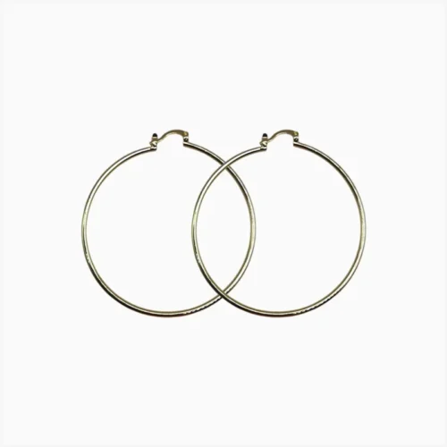 Aretes Arracadas De Oro 60mm