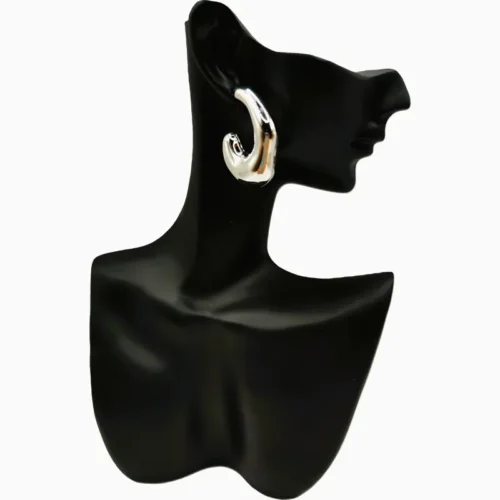 Aretes Broquel De Oro Diseño Moderno