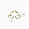 Aretes Broquel De Oro Espiral Con Perla