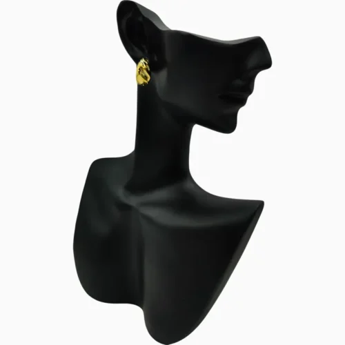 Aretes Broquel De Plata Ondas Abiertas