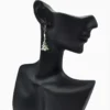 Aretes Largos De Plata Árbol Navideño Aretes Largos De Plata Árbol Navideño