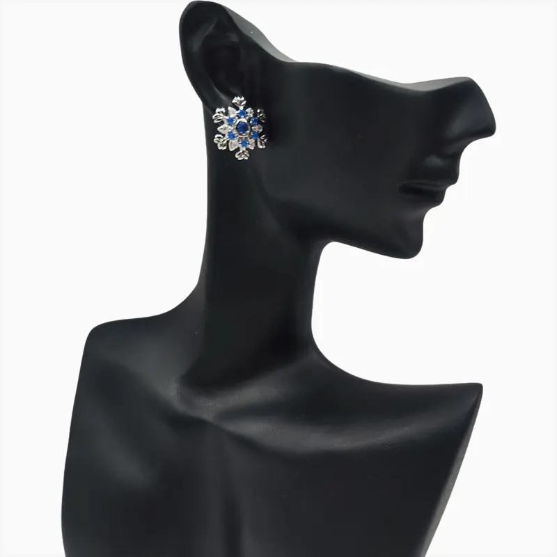 Aretes Broquel De Plata Copo De Nieve Aretes Broquel De Plata Copo De Nieve