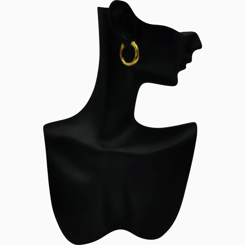 Aretes Huggies De Plata Aros Entrelazados