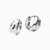 Aretes Huggies De Plata Ondas Plata