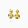 Aretes Largos De Oro Contemporáneos