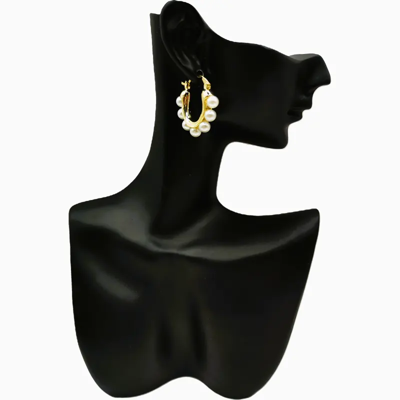 Aretes Arracadas De Oro Diseño Con Perlas