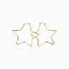 Aretes Arracadas De Oro Estrella 50mm Aretes Arracadas De Oro Estrella 50mm