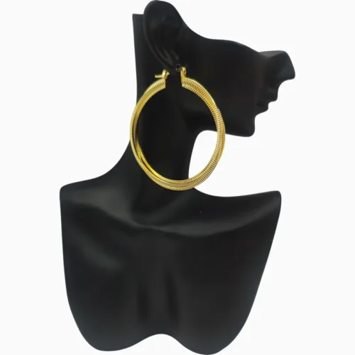 Aretes Arracadas De Oro Triple Aro 50