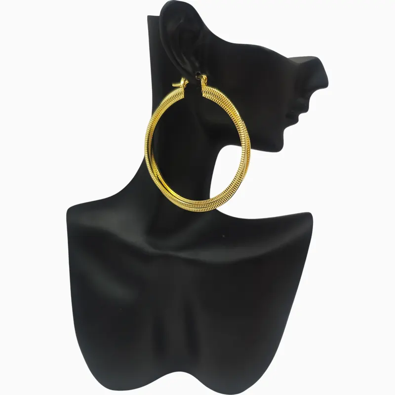 Aretes Arracadas De Oro Triple Aro 50