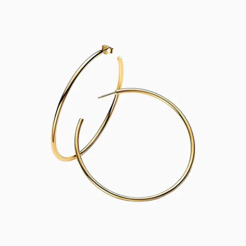 Aretes Arracadas De Plata Aro Abierto 30mm