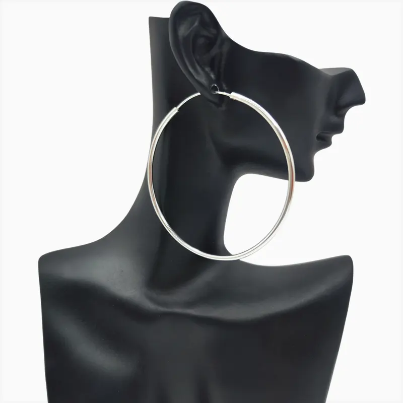 Aretes Arracadas De Plata Aros Lisos