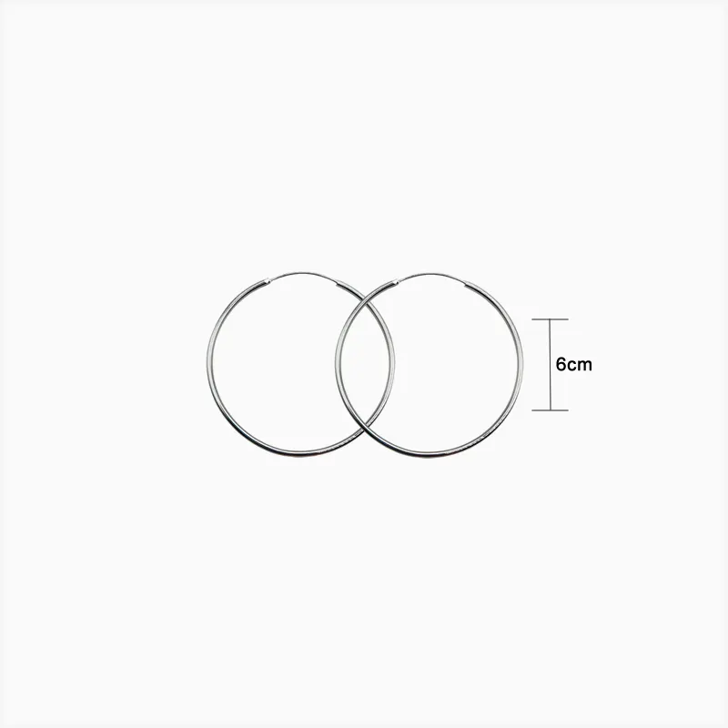 Aretes Arracadas De Plata Aros Lisos