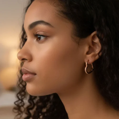 Aretes Arracadas De Plata Corazón Asimétrico