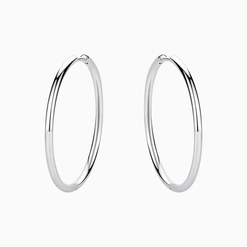 Aretes Arracadas De Plata Para Charms Plata