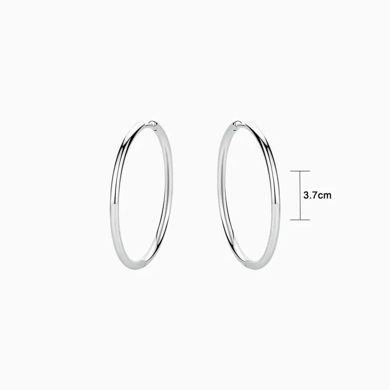 Aretes Arracadas De Plata Para Charms Plata