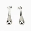 Aretes Broquel De Oro Gota Larga Aretes Broquel De Oro Gota Larga