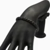 Pulsera De Acero Trenzado Negro
