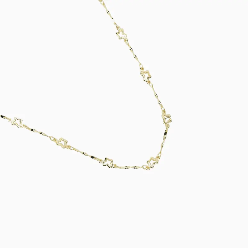 Cadena De Oro Eslabones De Mariposa