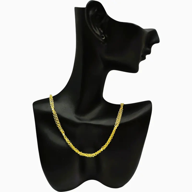 Cadena De Oro Triple Básica