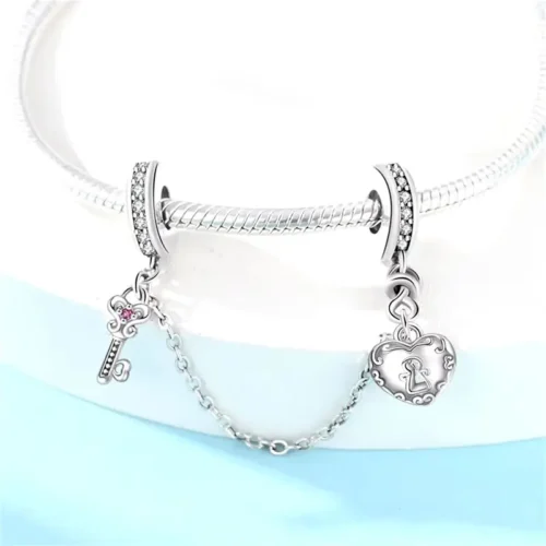 Cadena De Seguridad Corazón Candado