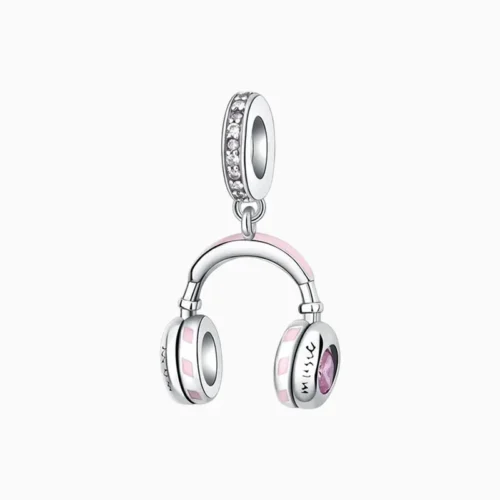 Charm Audífonos Diadema Rosa