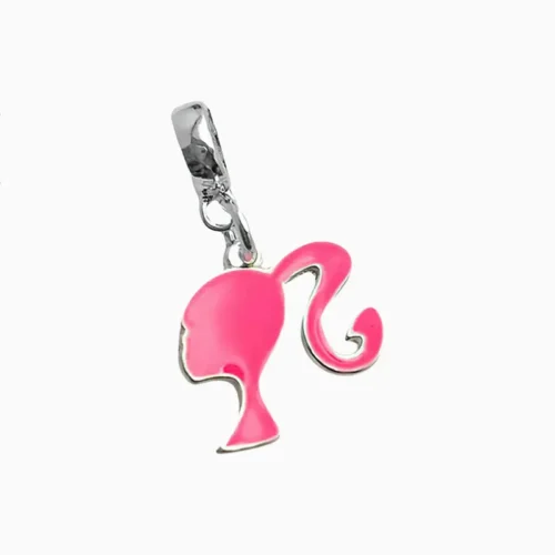 Charm Barbie Silueta Rosa Charm Barbie Silueta Rosa