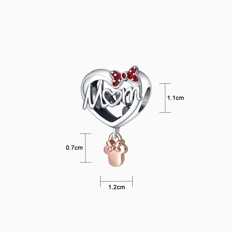 Charm Corazón Mamá Minnie Mouse