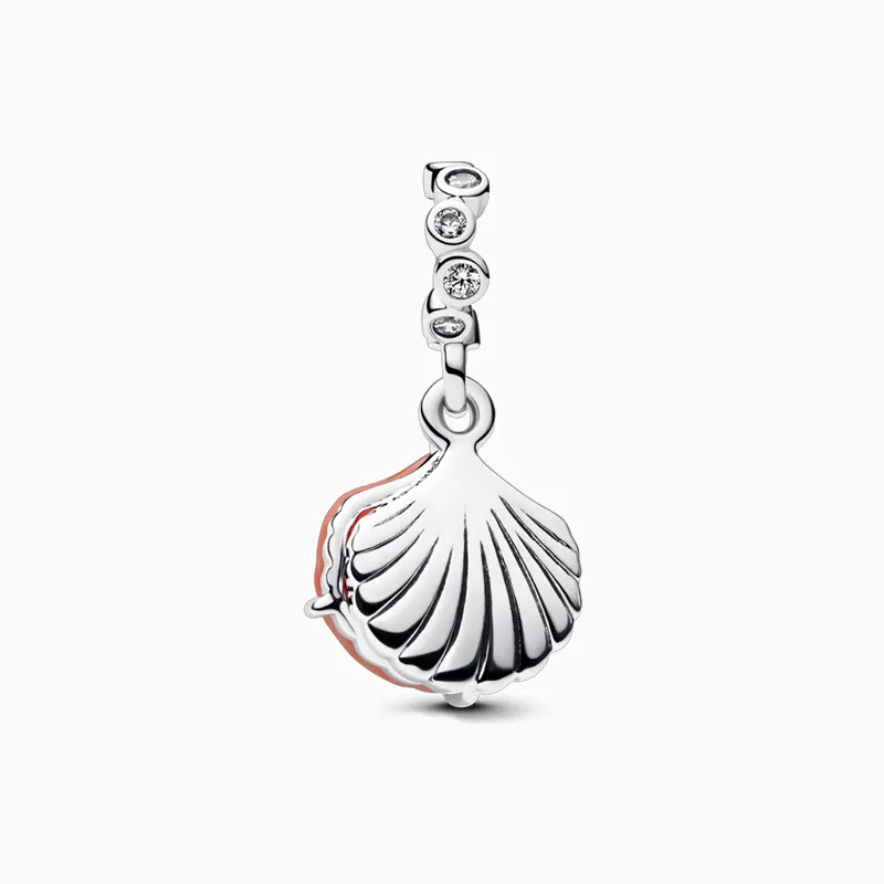 Charm Doble Concha Coral Charm Doble Concha Coral