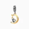 Charm Gato En Luna Estrellada Charm Gato En Luna Estrellada