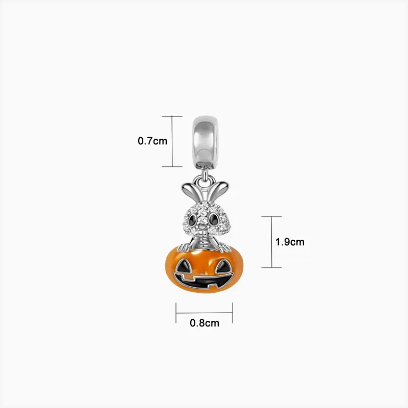 Charm Halloween Calabaza Y Conejo Charm Halloween Calabaza Y Conejo