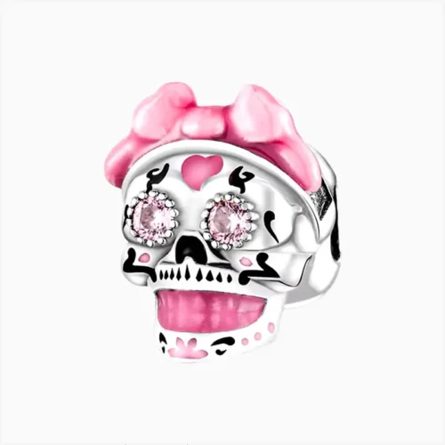 Charm Halloween Calavera Con Moño Charm Halloween Calavera Con Moño