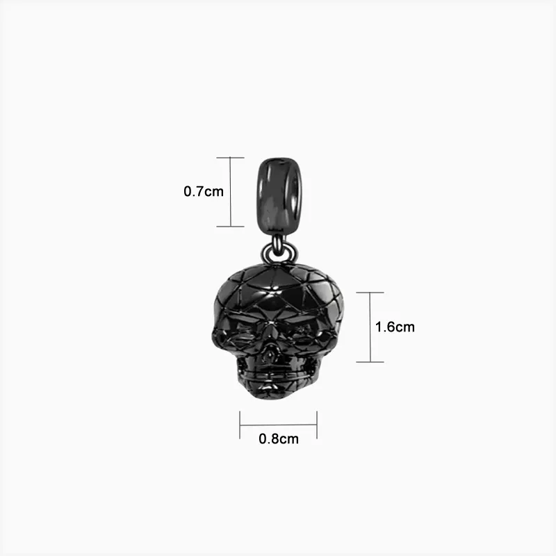 Charm Halloween Calavera Negra Charm Halloween Calavera Negra